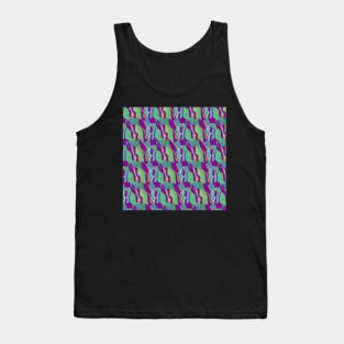 Contemporary Retro Abstract Purple Surface Pattern - Hall of Mirrors Tank Top